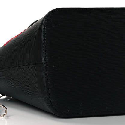 Louis Vuitton Epi Stickers Neverfull MM Black 7 of 8