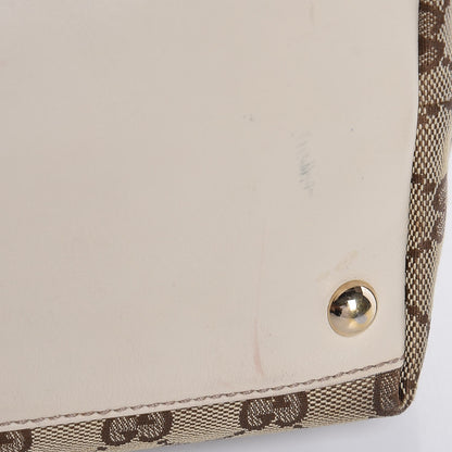 Gucci Monogram Medium New Britt Tote Off White 10 of 14