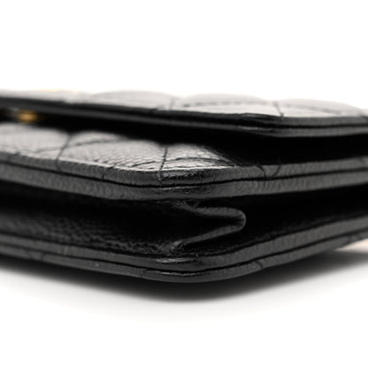 Chanel Caviar Quilted Wallet on Chain WOC Black 11 of 12