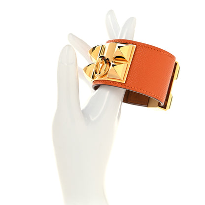 Hermes Epsom Collier De Chien CDC Bracelet S Orange 2 of 5