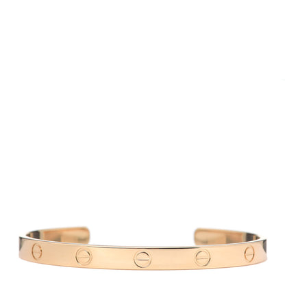 Cartier 18K Yellow Gold LOVE Cuff Bracelet 19 1 of 4