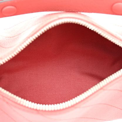 Gucci Sakai Be Green Calfskin Diagonal Stitched Mini Blondie Barrel Shoulder Bag Pink 5 of 10
