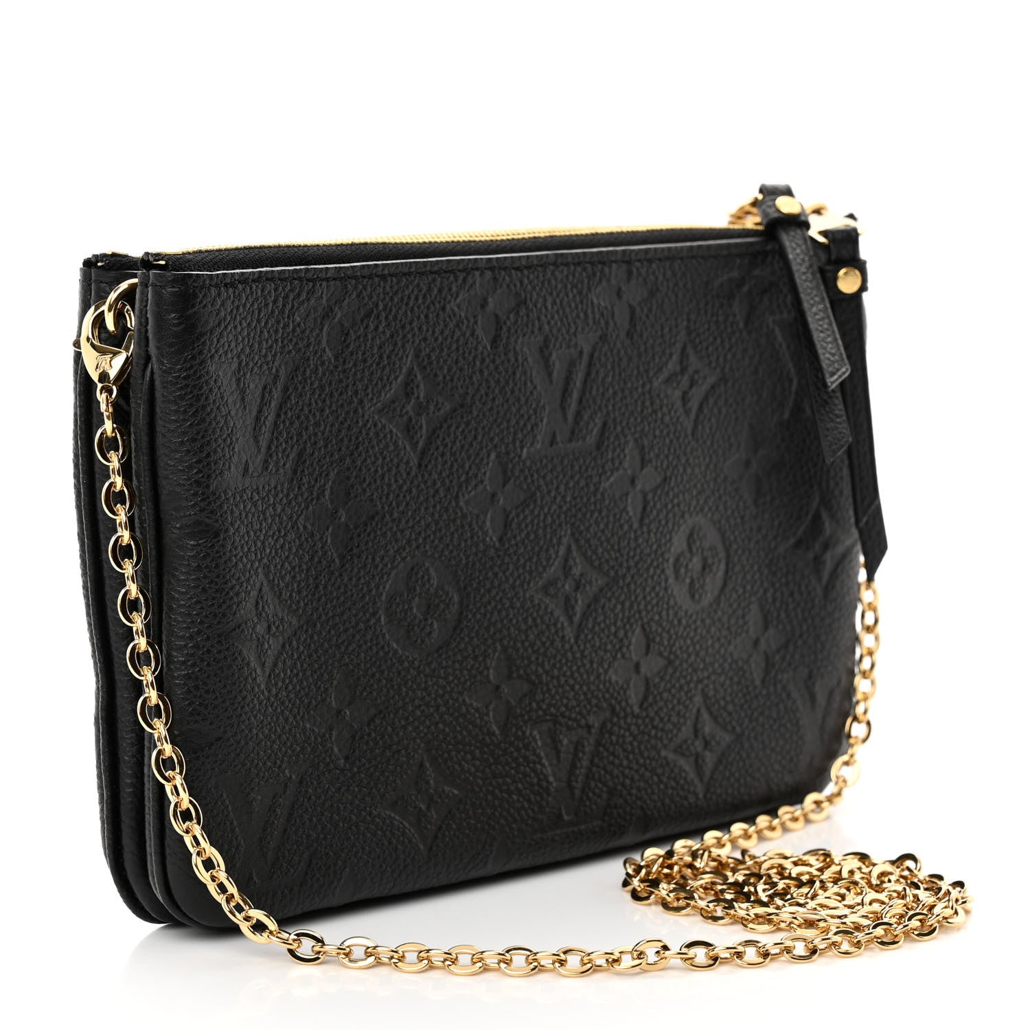 Louis Vuitton Empreinte Double Zip Pochette Black 4 of 11
