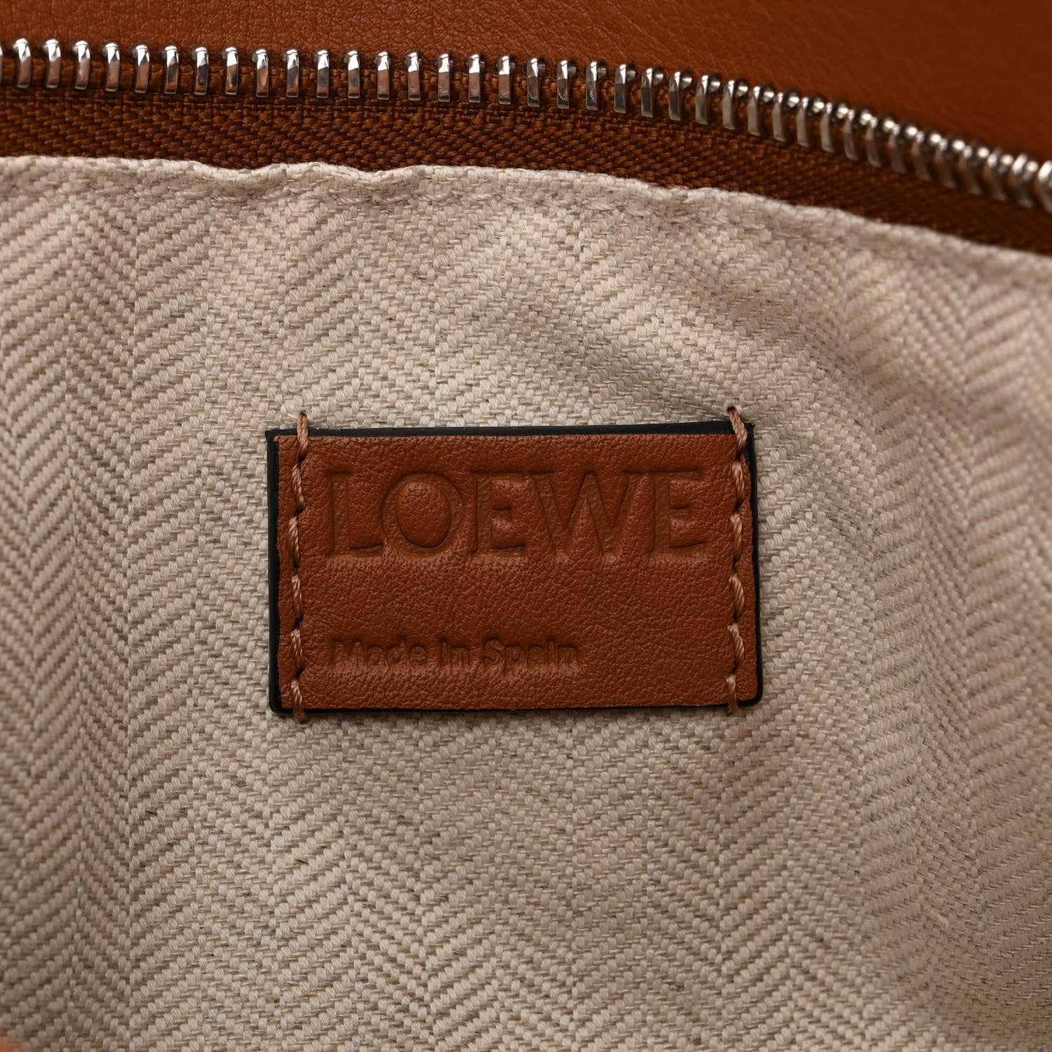 Loewe Calfskin Medium Puzzle Bag Tan 6 of 12