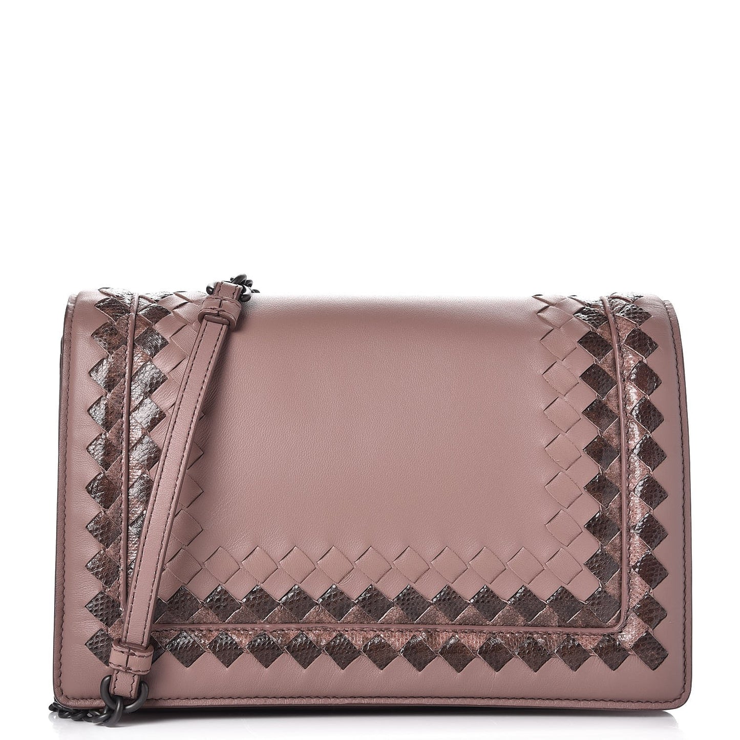 Nappa Karung Medium Montebello Shoulder Bag Desert Rose