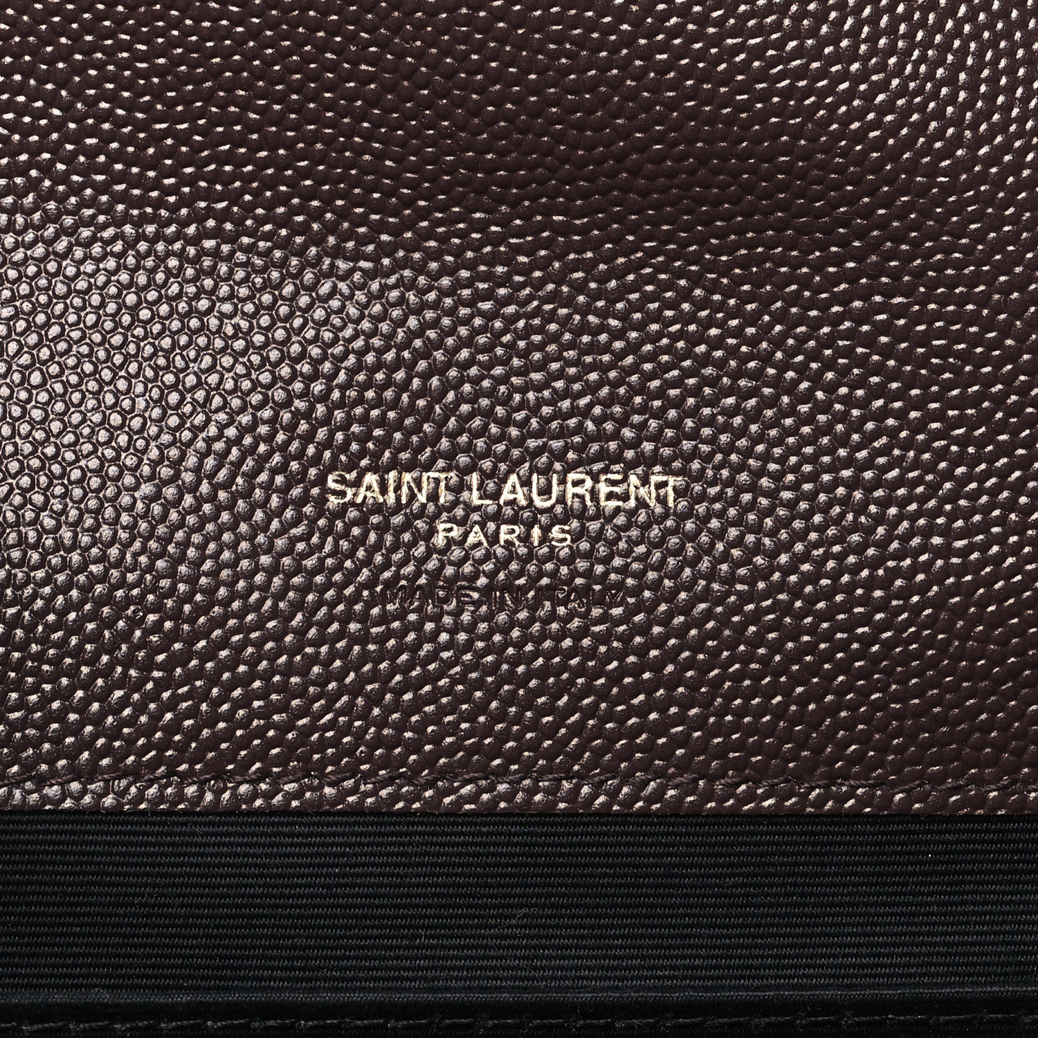 Saint Laurent Grain De Poudre Matelasse Chevron Monogram Envelope Clutch Rouge Legion 6 of 9