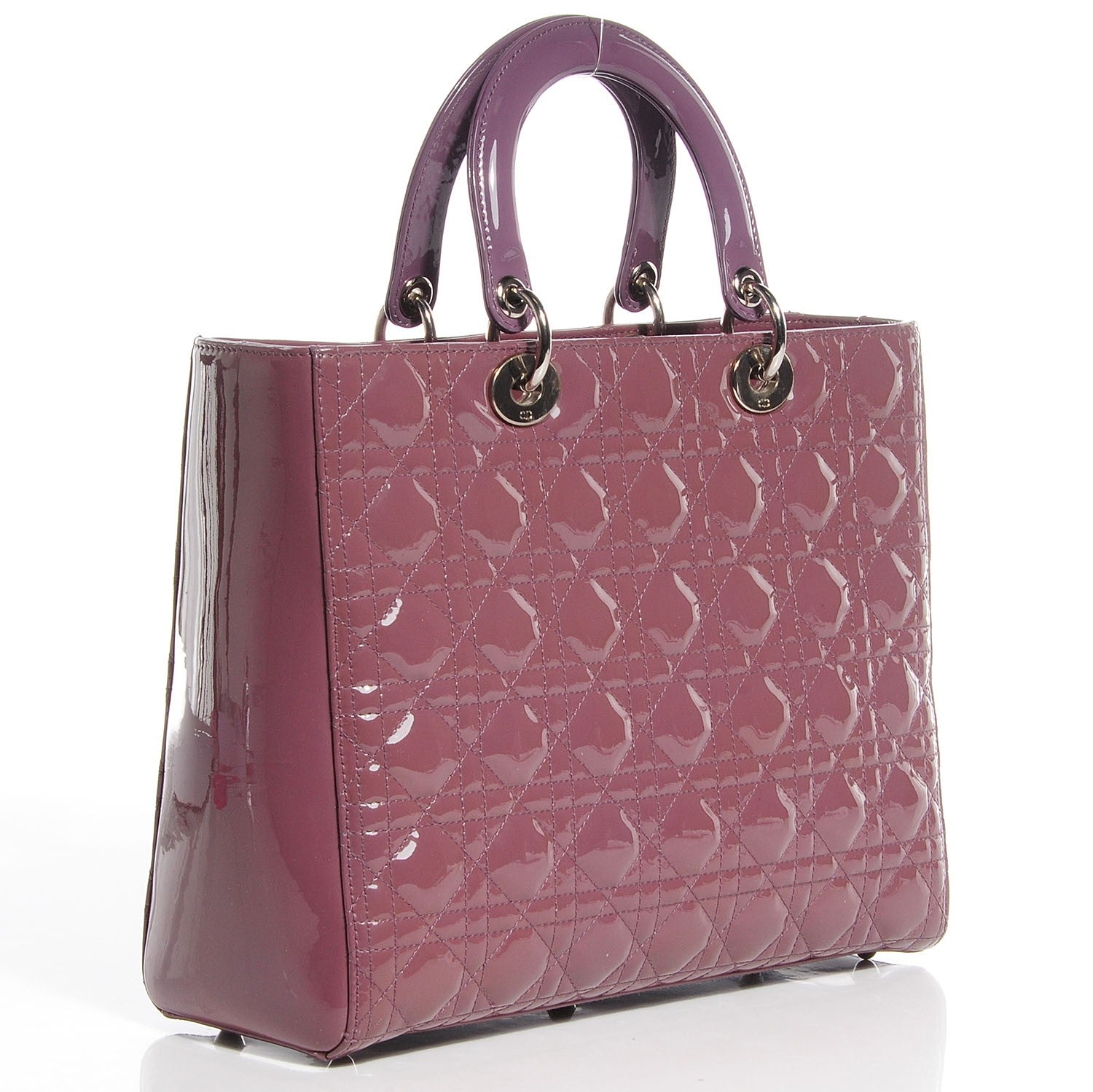 Christian Dior Patent Cannage Large Lady Dior 3 of 7