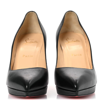 Christian Louboutin Shiny Nappa Pigalle Plato 100 Pumps 37.5 Black 6 of 19