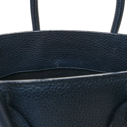 Saint Laurent Grained Calfskin Small Sac De Jour Navy 13 of 13