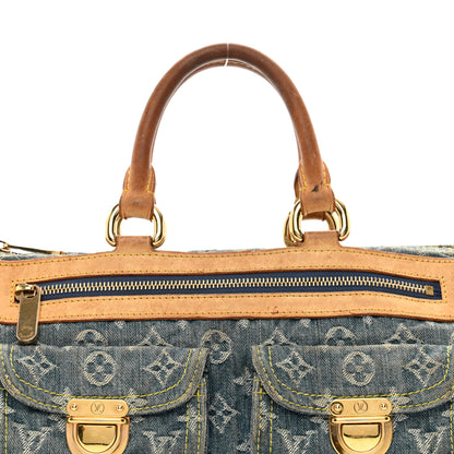 Louis Vuitton Monogram Denim Neo Speedy Blue 5 of 13
