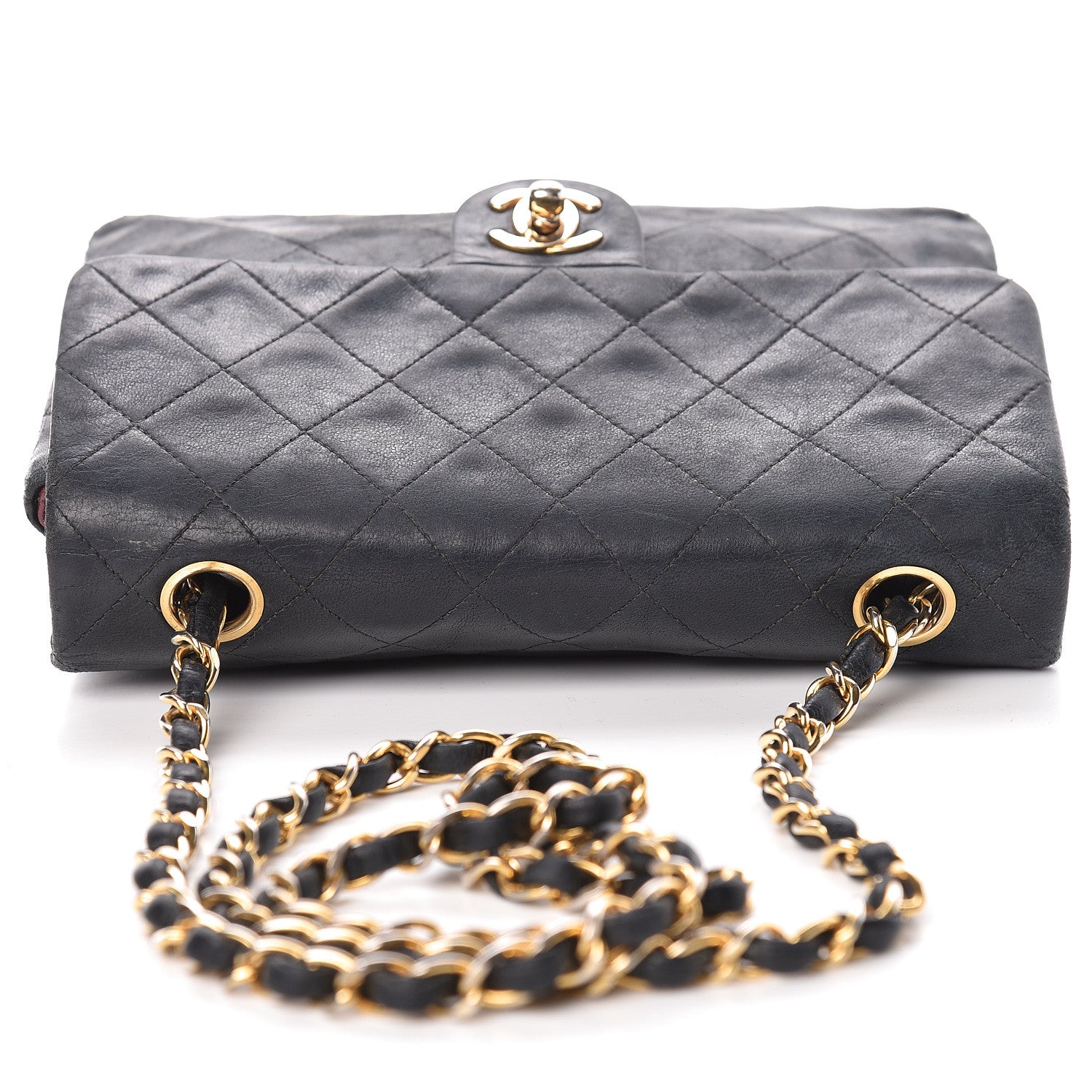 Chanel Lambskin Quilted Mini Square Flap Black 27 of 27