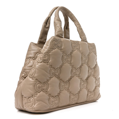 Gucci Calfskin GG Matelasse Large Tote Beige 3 of 10