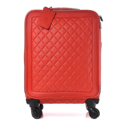 Chanel Calfskin Quilted Coco Case Trolley Red 1 of 16