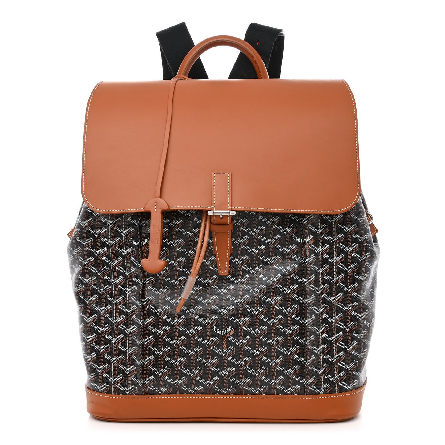 Goyardine Calfskin Alpin MM Backpack Gold Black