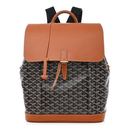 Goyard Goyardine Calfskin Alpin MM Backpack Gold Black 1 of 16