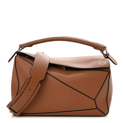 Loewe Calfskin Medium Puzzle Bag Tan 1 of 13