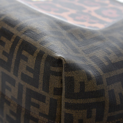 Fendi Zucca Spalmati Patent Baguette Print Medium Roll Tote Tobacco 10 of 12