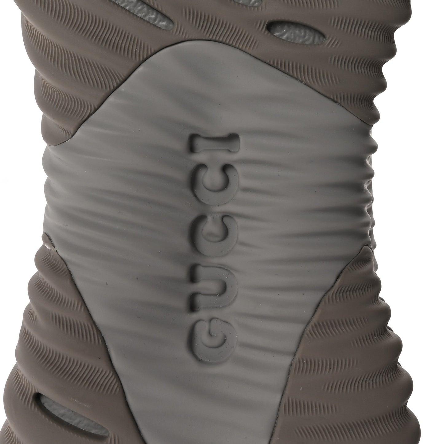 New Nappa Sombre Interlocking G Ripple Mens Platform Sneakers 8 Grey Sky