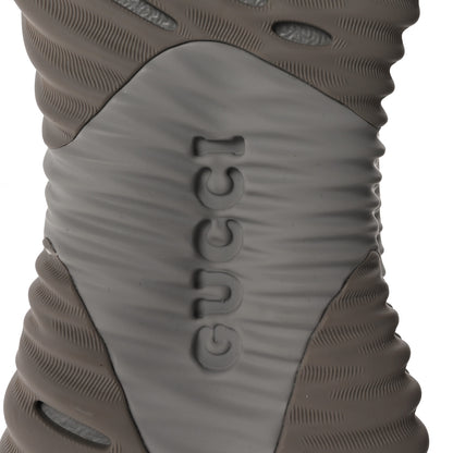 Gucci New Nappa Sombre Interlocking G Ripple Mens Platform Sneakers 8 Grey Sky 7 of 9