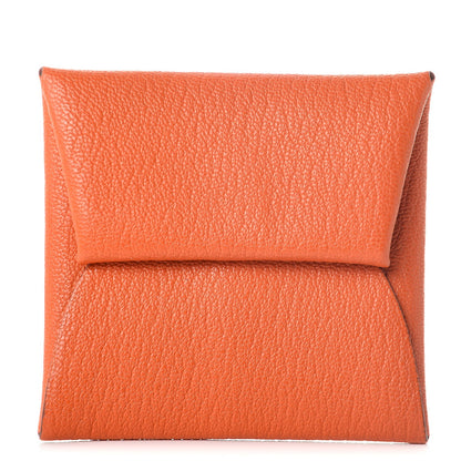 Hermes Chevre Mysore Bastia Coin Purse Feu 1 of 8