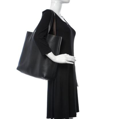 Hermes Taurillon Clemence Double Sens 36 Reversible Tote Black Ebene 2 of 19