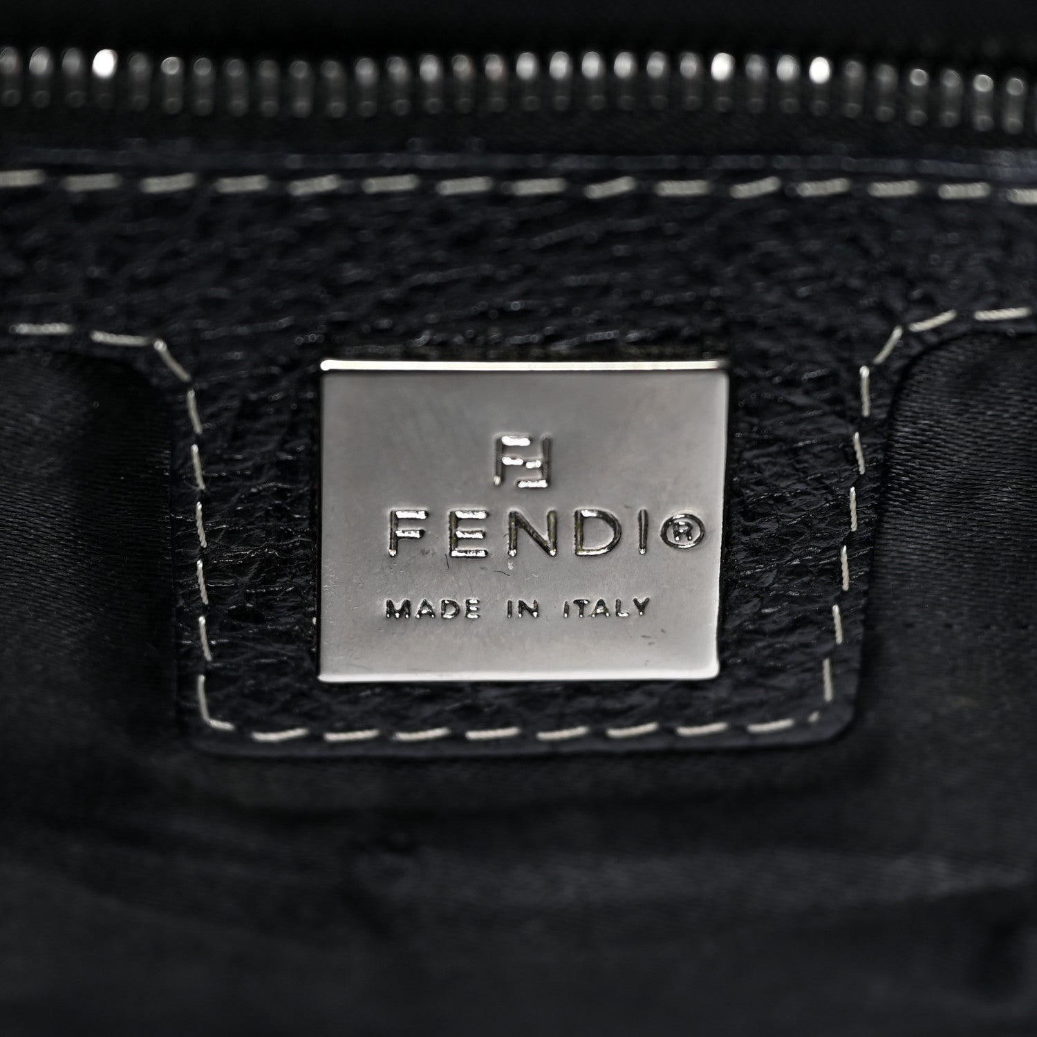 Fendi Calfskin Baguette Black 6 of 17