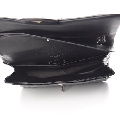 Chanel Striated Patent Quilted Jumbo Double Flap Black 5 of 16