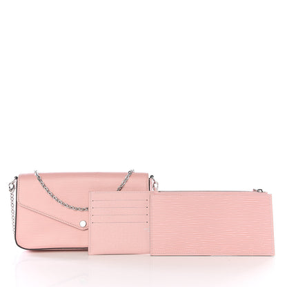 Louis Vuitton Epi Pochette Felicie Rose Ballerine 2 of 11