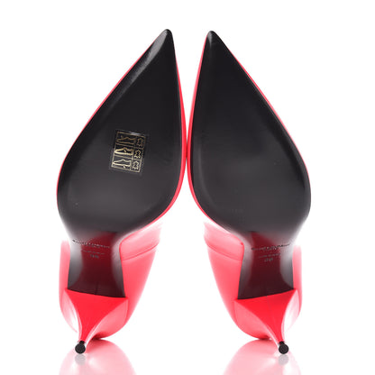 Saint Laurent Patent Calfskin Kiki 85 Pumps 38 Neon Pink 5 of 9