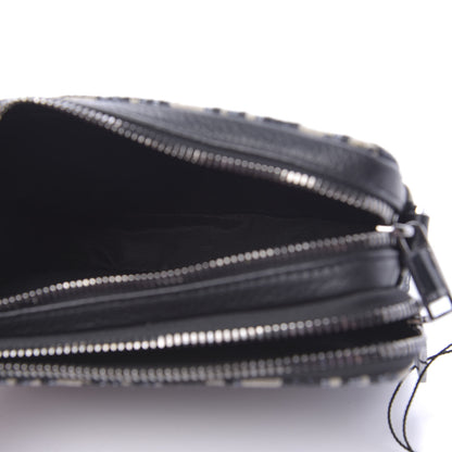 Christian Dior Oblique Pouch Navy Blue 6 of 12