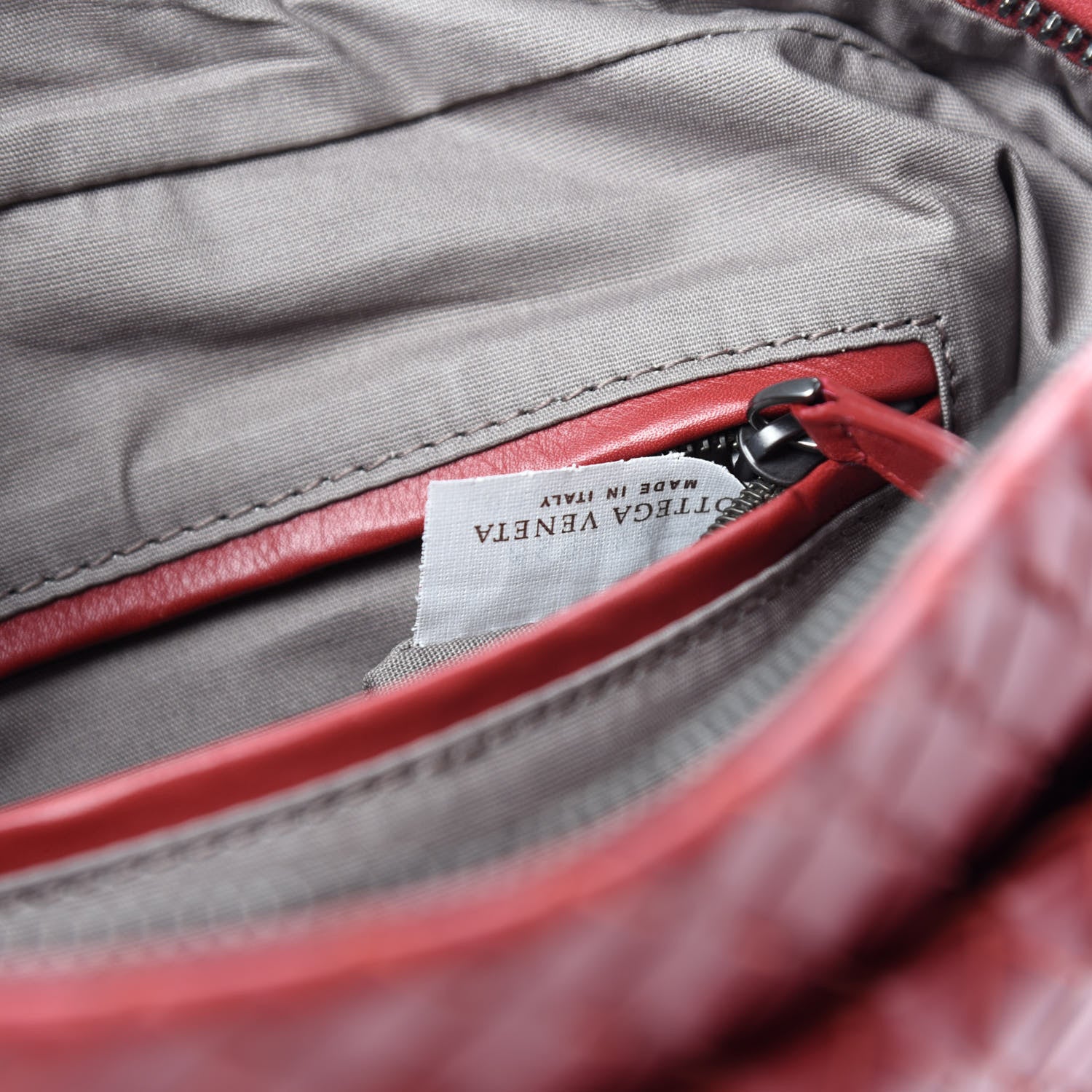 Bottega Veneta Nappa Intrecciato Small Camera Bag Red 9 of 11