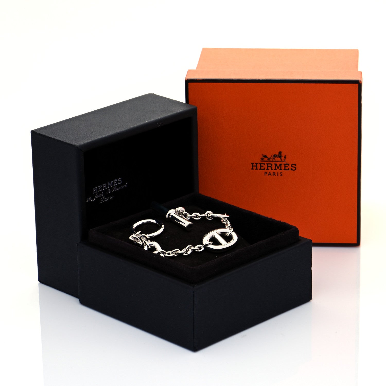 Hermes Sterling Silver Farandole Bracelet SH 6 of 6