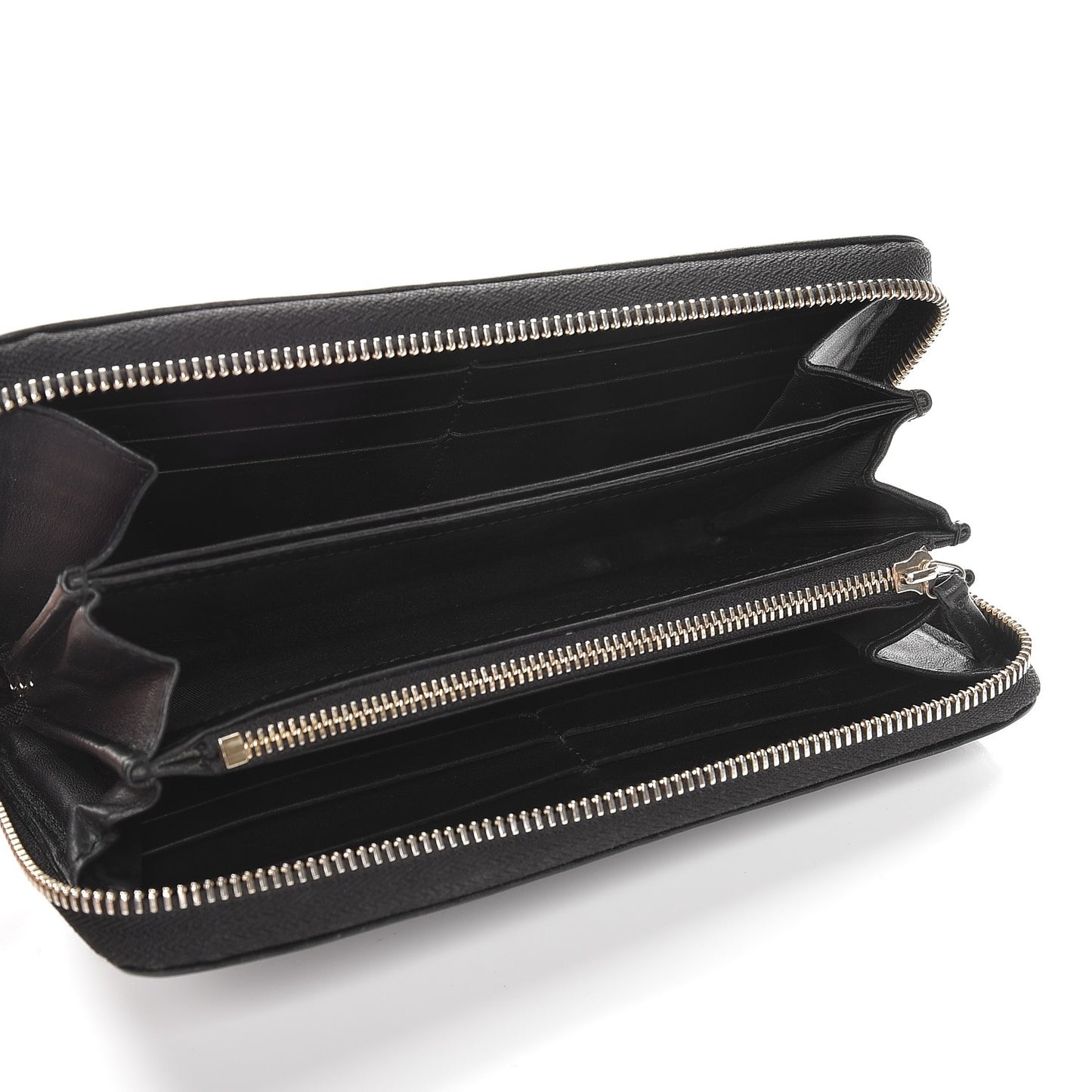Guccissima Signature Microguccissima Bree Zip Around Wallet Black