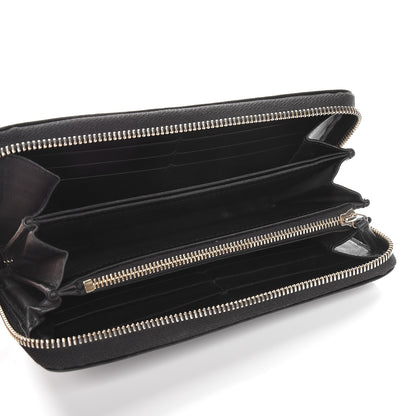 Gucci Guccissima Signature Microguccissima Bree Zip Around Wallet Black 5 of 7