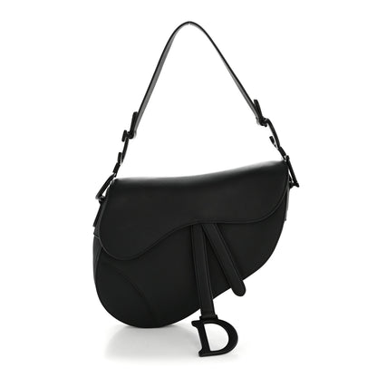 Christian Dior Ultra Matte Calfskin Saddle Bag Black 1 of 13