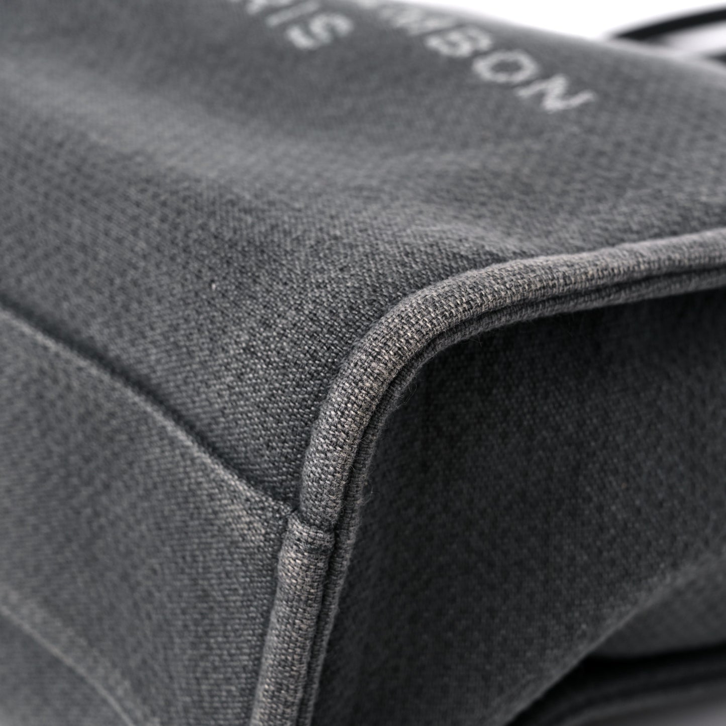 Canvas Mini Deauville Tote Dark Grey