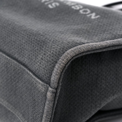 Chanel Canvas Mini Deauville Tote Dark Grey 10 of 15