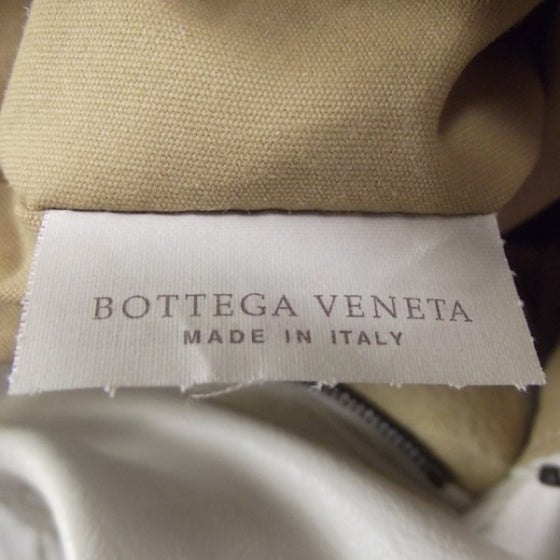 Intrecciato Nappa Campana Bianca