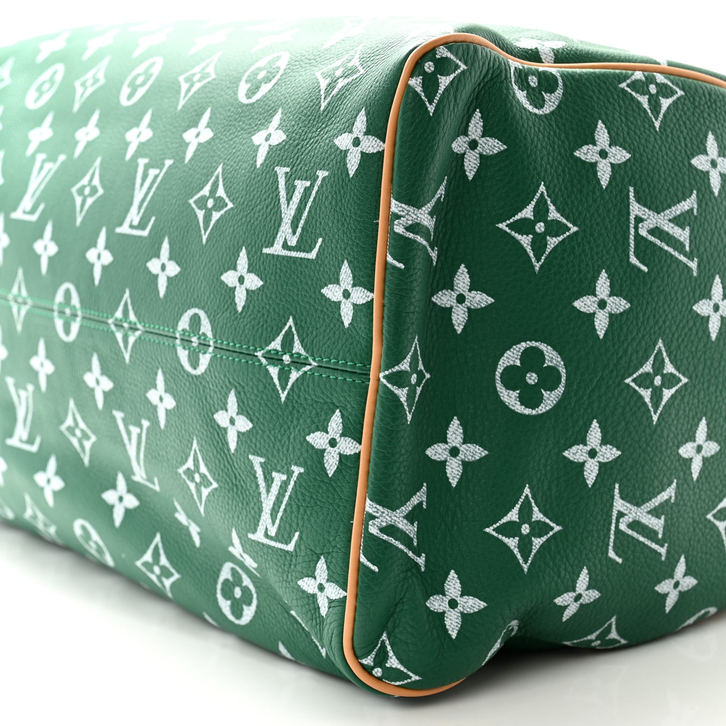 Calfskin Monogram Speedy P9 Bandouliere 40 Green