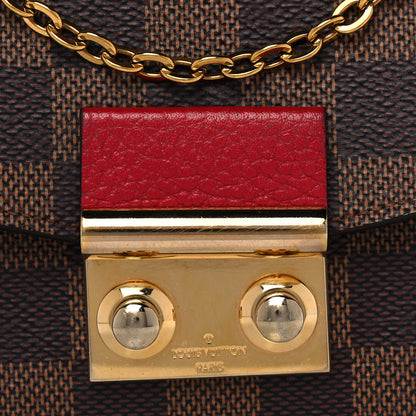 Louis Vuitton Damier Ebene Croisette Chain Wallet Scarlet 8 of 14