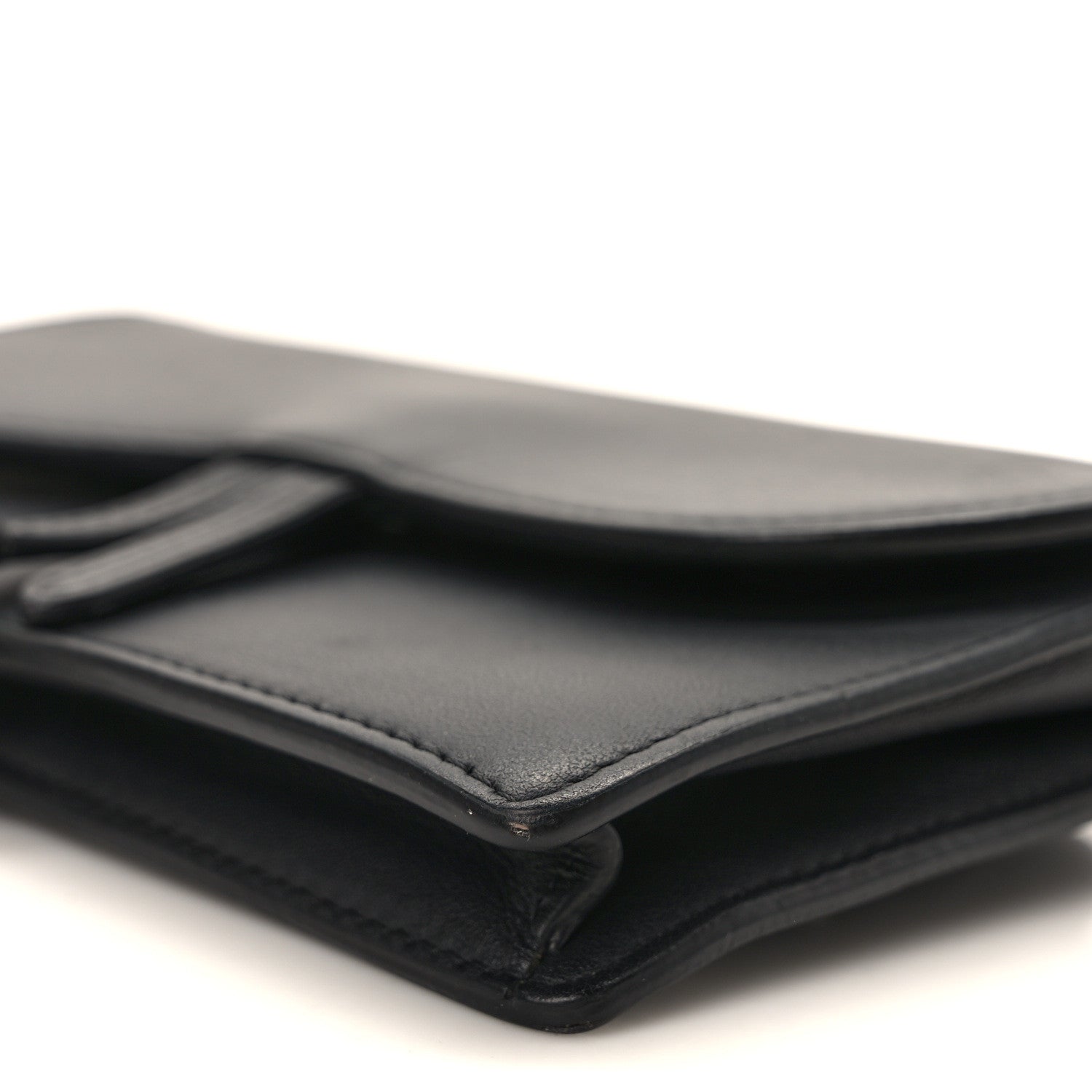 Christian Dior Ultra Matte Calfskin Saddle Belt Clutch Black 9 of 9