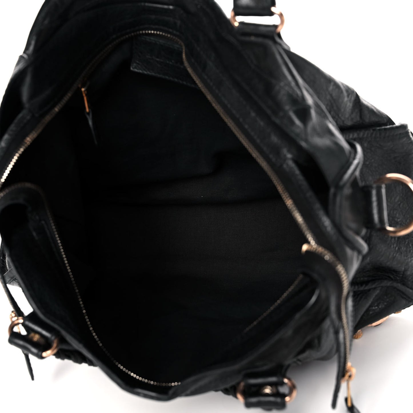Agneau Giant 12 Rose Gold Hardware City Black
