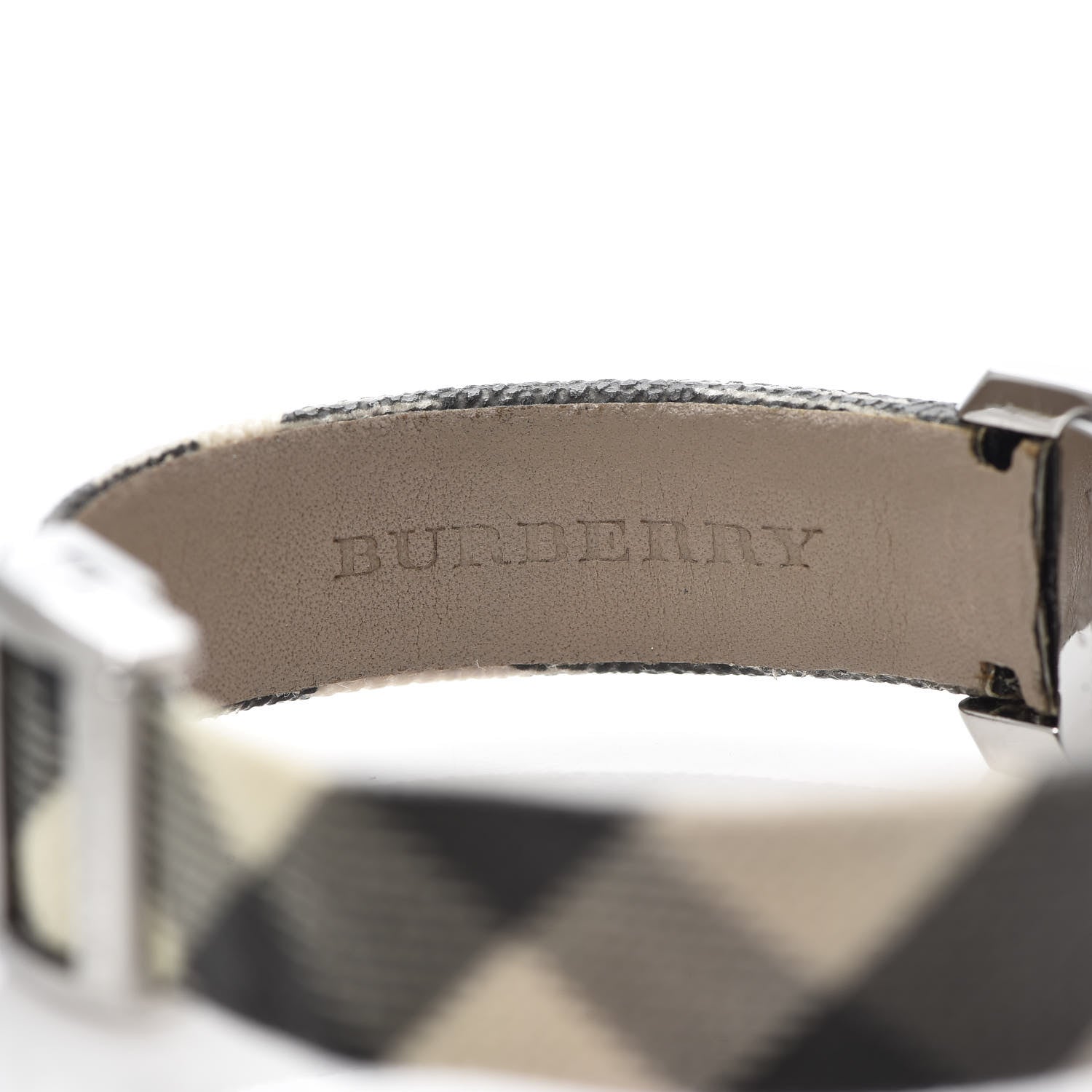 Burberry Stainless Steel Calfskin 20mm Heritage Nova Check Quartz Watch Black BU9505 7 of 12