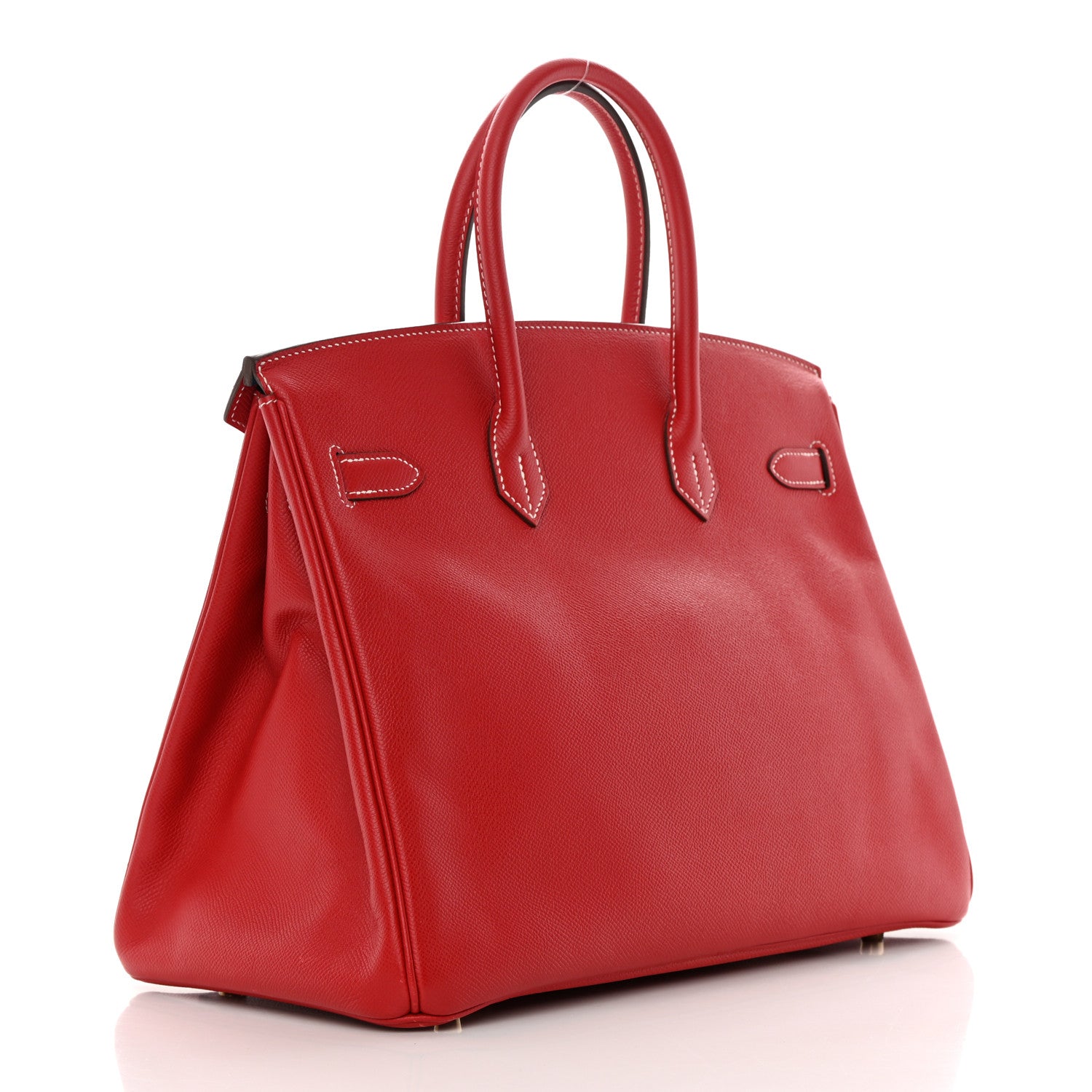 Hermes Epsom Candy Birkin 35 Rouge Casaque Bleu Thalassa 3 of 22