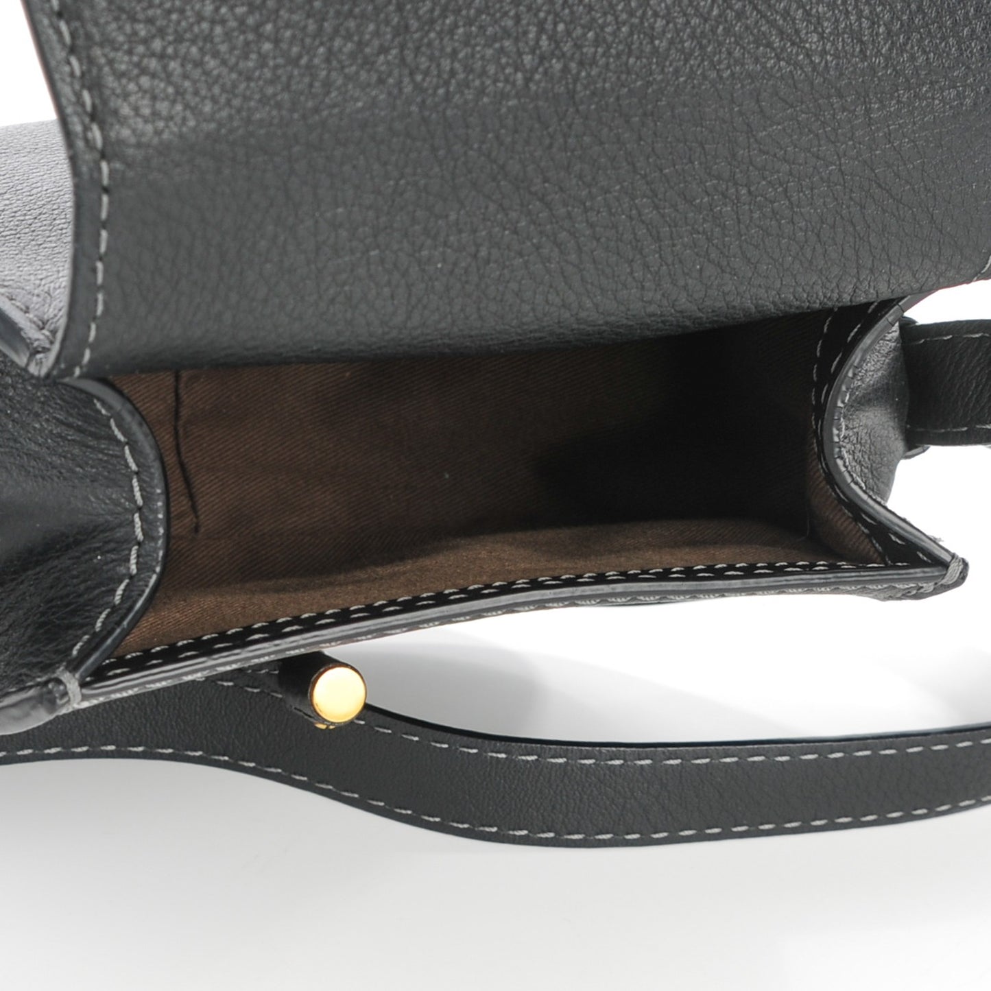 Calfskin Mini Marcie Round Crossbody Bag Black