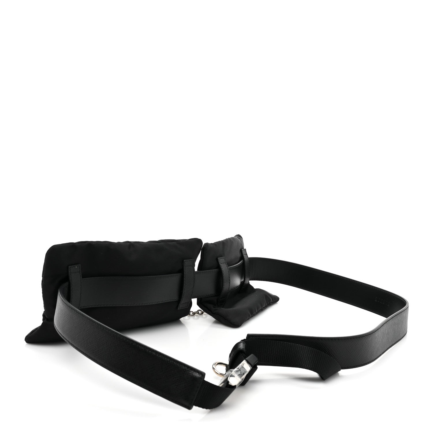 Prada Tessuto Nylon Saffiano Belt Bag 110 44 Black 3 of 10