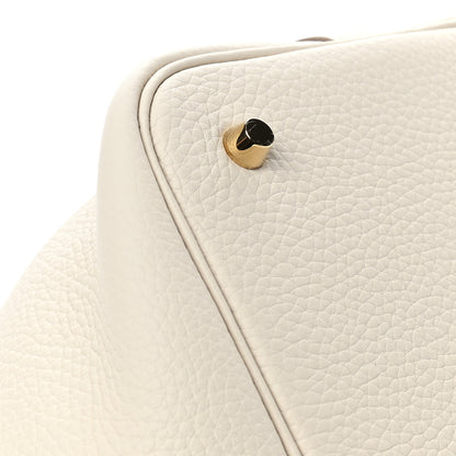 Hermes Taurillon Clemence Picotin Lock 22 MM Craie 10 of 11