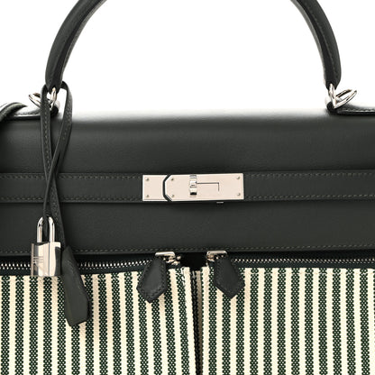 Hermes Swift Toile Riga Lakis Kelly 35 Vert Anglais 8 of 11