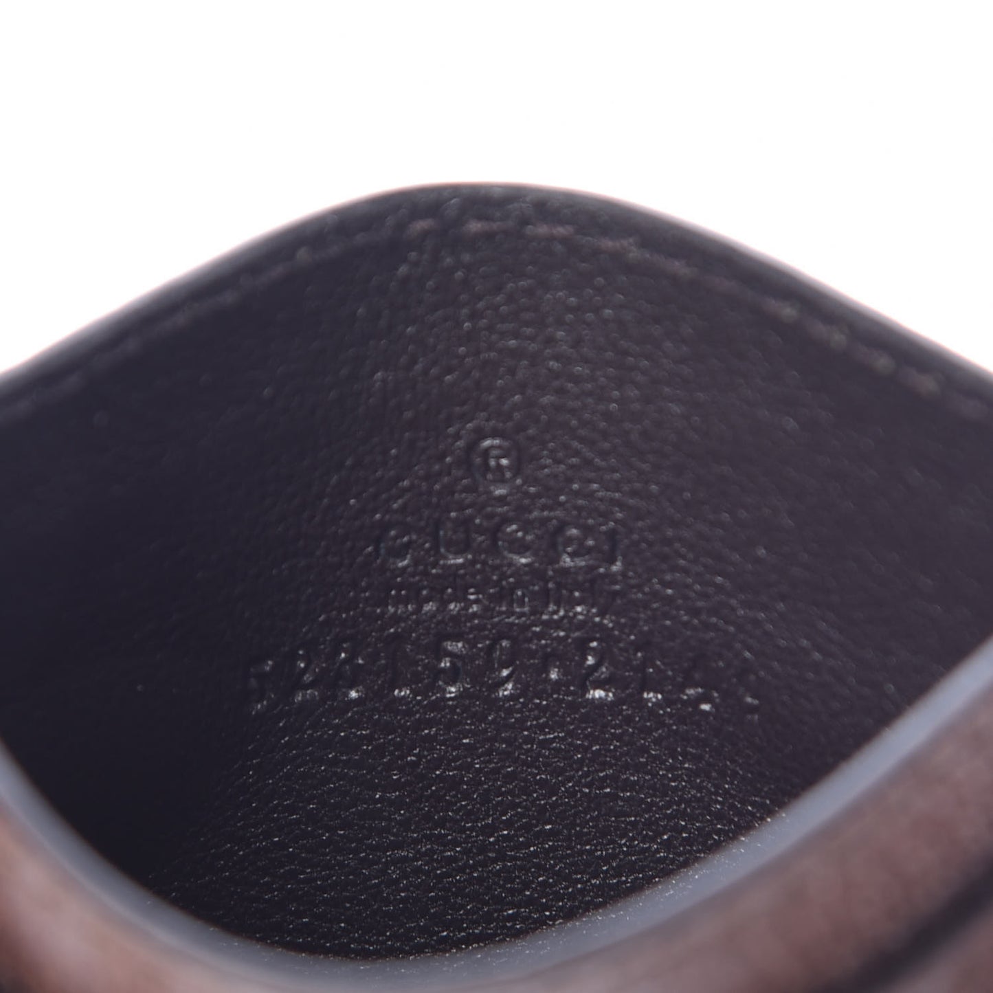 GG Supreme Monogram Ophidia Card Holder Brown