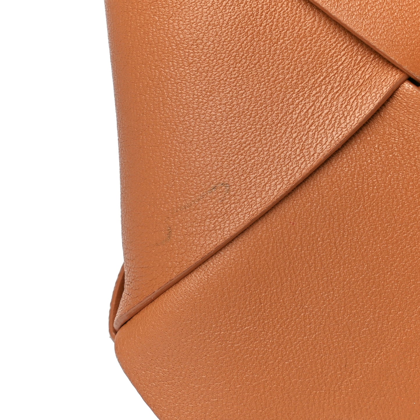 Nappa Maxi Blown Up Intrecciato Pouch Clutch Caramel